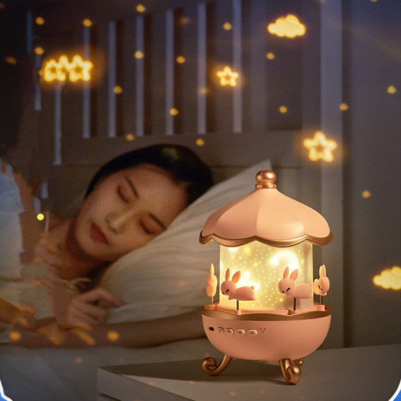 Night Light Projector Kids Nursery Children Room Rechargeable Led Night Lamp