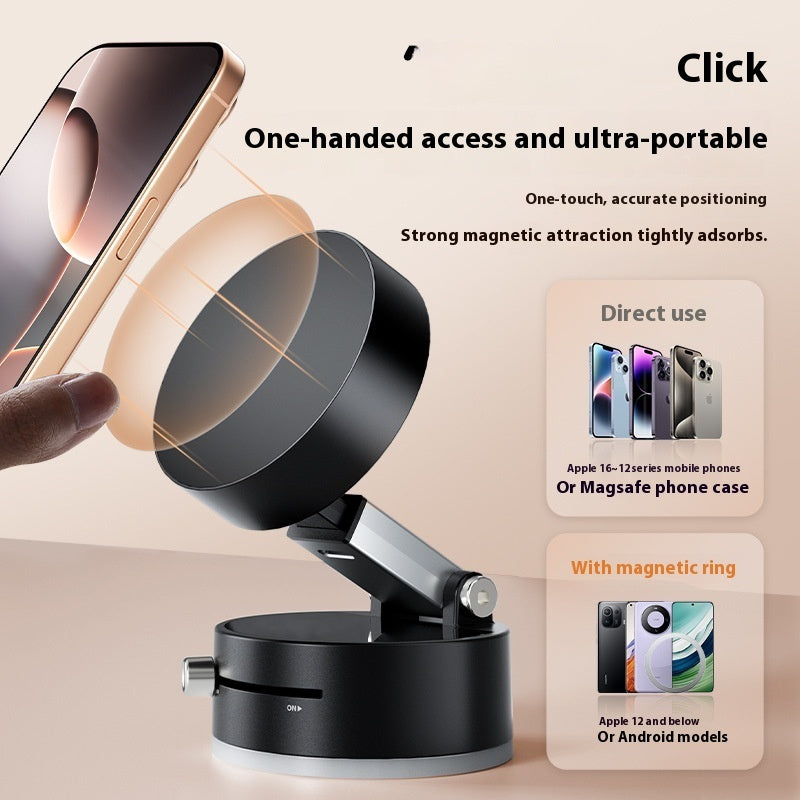 Foldable Magnetic Vacuum Car Phone Holder Foldable For Smart Phone