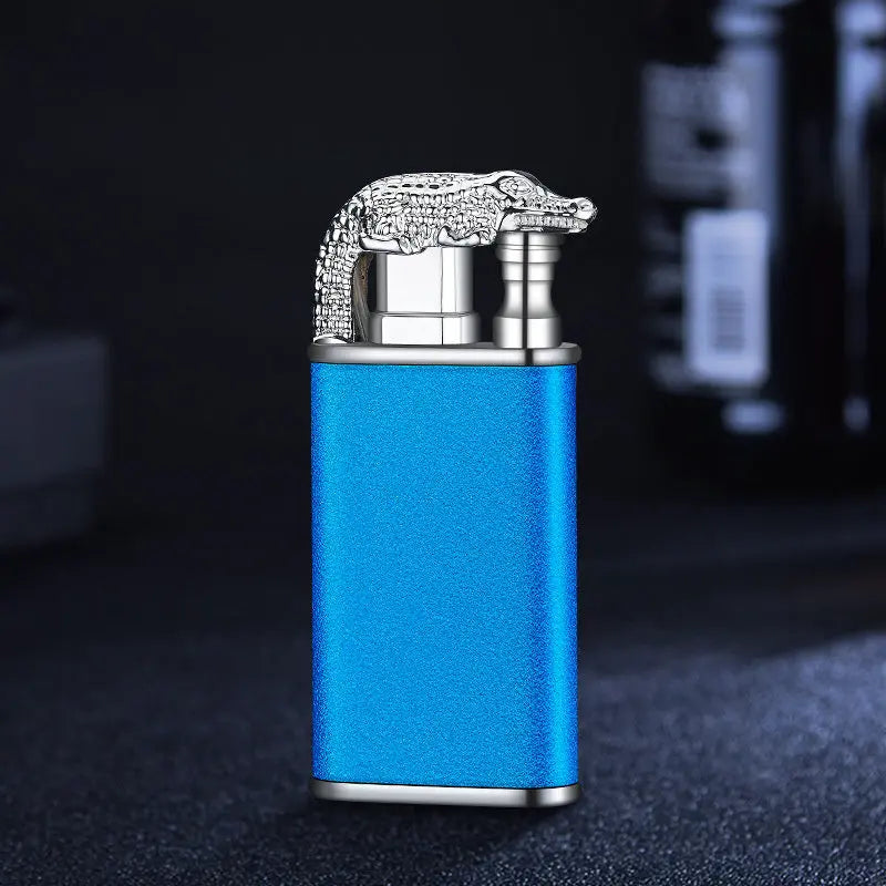 Creative Blue Flame Lighter Dolphin Dragon Tiger Blue Scrub Crocodile bk872 1PCS
