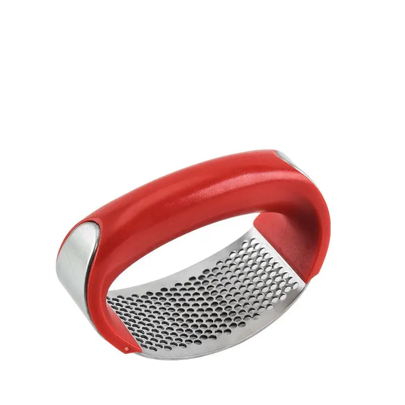 Stainless Steel Garlic Masher Garlic Press Household Manual Red