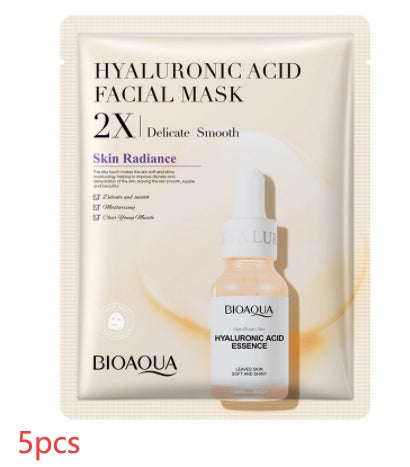 Collagen Face Mask Moisturizing Firming Face Sheet Mask Hyaluronic acid 30g 5PCS
