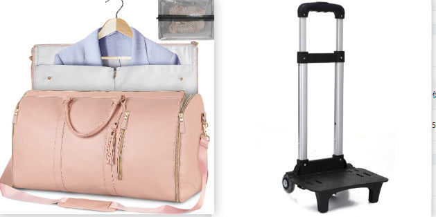Large Capacity Travel Duffle Bag A Pink set