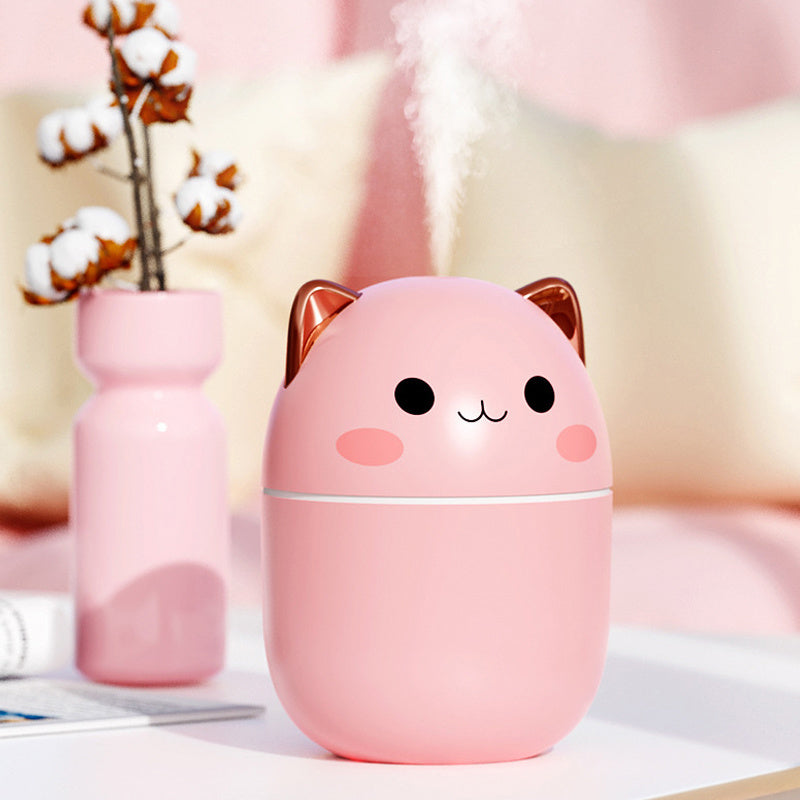 Air Humidifier Cute Cat Ultra-Silent USB Office Household Bedroom Car Spray