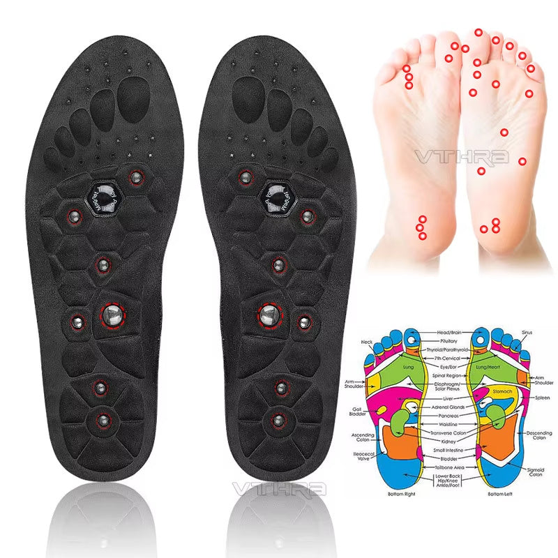Medical Magnetic Insole Therapy Orthopedic Insoles Massage Foot Weight Loss Shoe Pads
