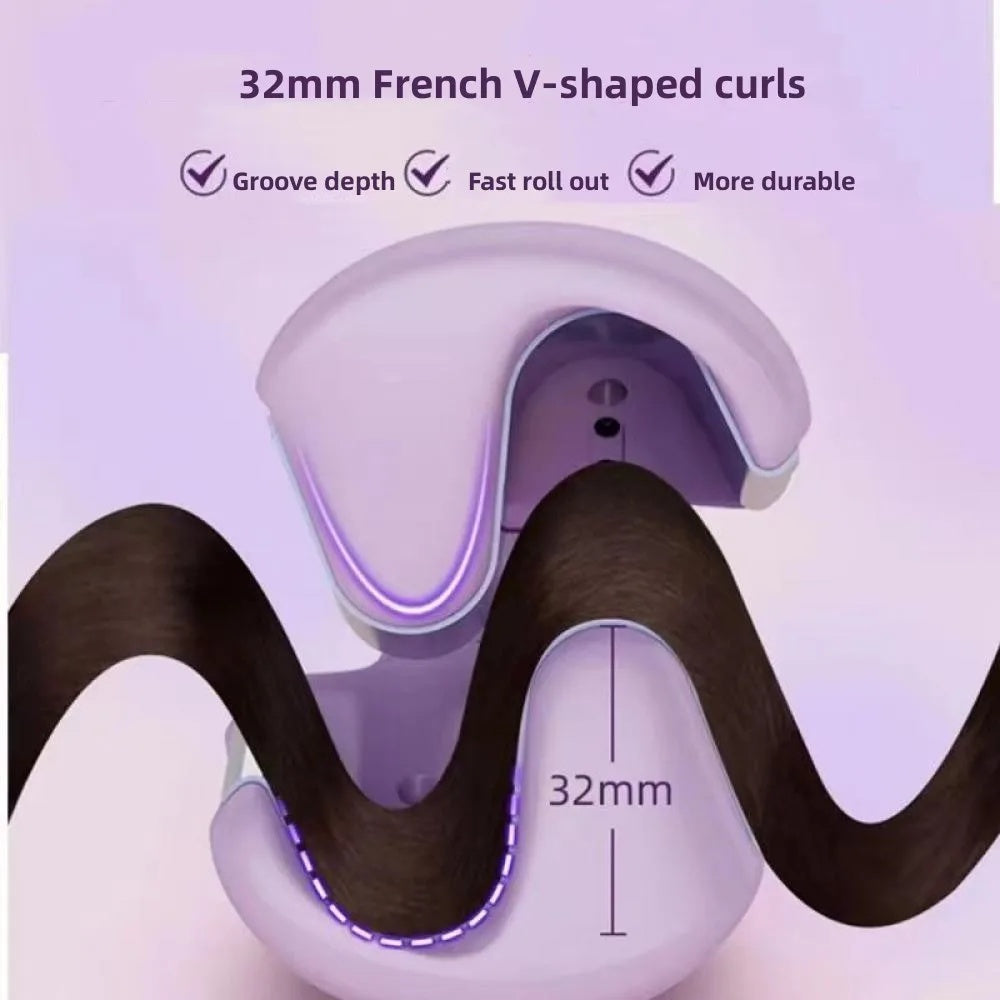 Hair Curling Iron Temperature Adjustable Fast Heating For All Hair Style