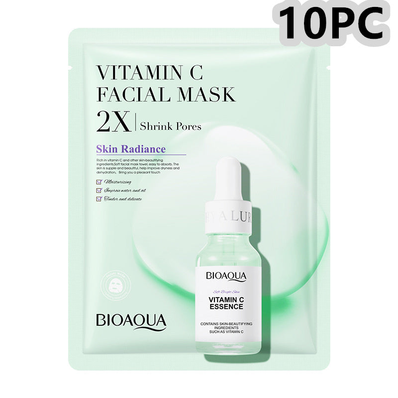 Collagen Face Mask Moisturizing Firming Face Sheet Mask Vitamin c 30g 10PC