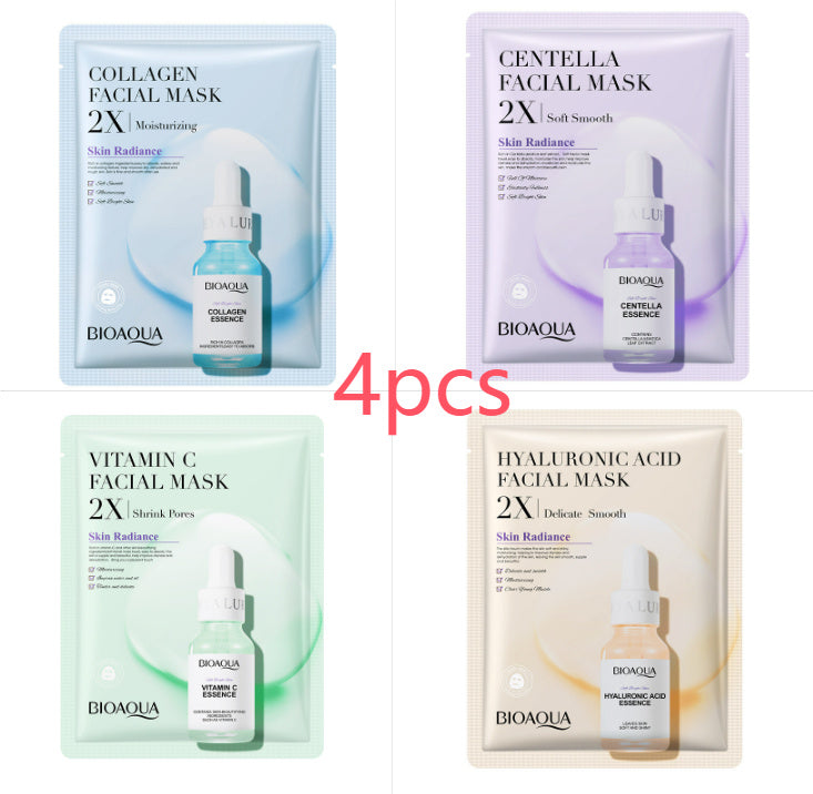 Collagen Face Mask Moisturizing Firming Face Sheet Mask Set 30g 4PC