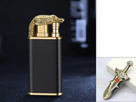 Creative Blue Flame Lighter Dolphin Dragon Tiger Suit 1PCS