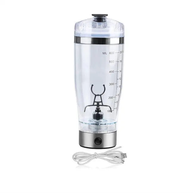 Electric Protein Shake Stirrer USB Shake Bottle Milk Coffee Rechargeable USB 600ml