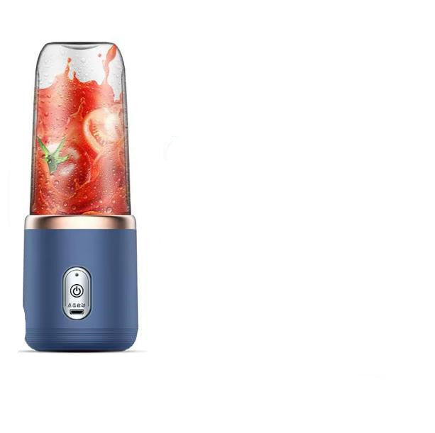 Portable Rechargeable Small Household Juice Cup Single cup without lid blue USB