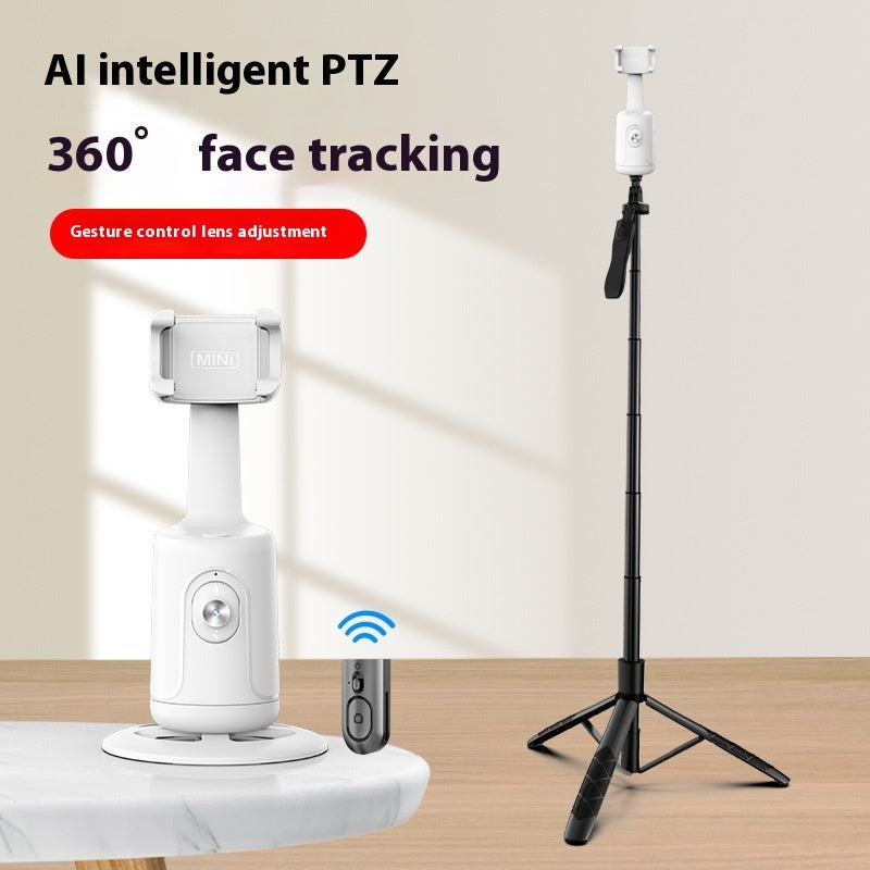 360 Auto Face Tracking Gimbal AI Smart Gimbal Face Tracking Auto Phone Holder For Smartphone Video Vlog P01Bracket Edition white