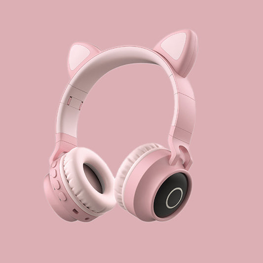 LED Light Cat Ear Headphones Wireless Bluetooth 5.0 Headset Portable With Microphone Best Gift