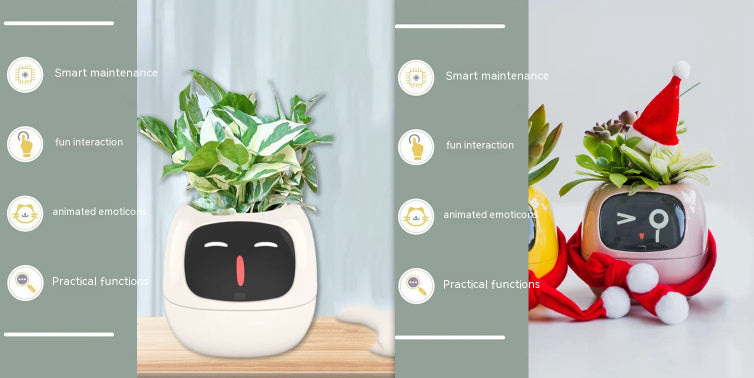 Smart Planter Endless Fun Over 49 Rich Expressions 7 Smart Sensors And AI Chips Set54 Small
