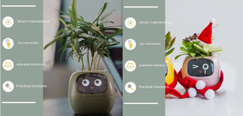 Smart Planter Endless Fun Over 49 Rich Expressions 7 Smart Sensors And AI Chips Set42 Small
