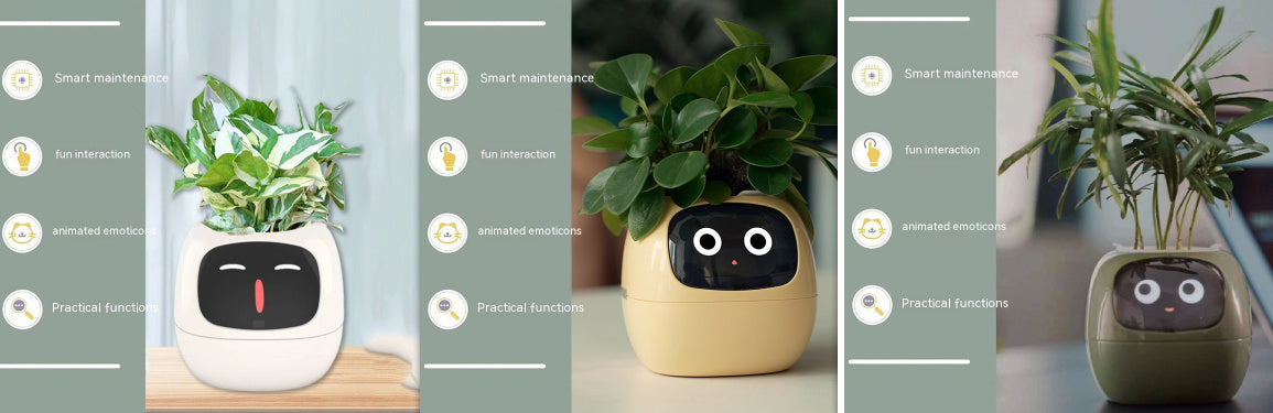Smart Planter Endless Fun Over 49 Rich Expressions 7 Smart Sensors And AI Chips Set40 Small