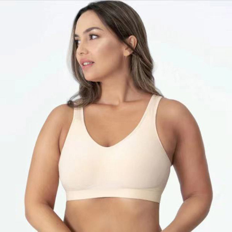 Plus-size S-3XL Premium Women Shaper Bra Female Underwear Beige