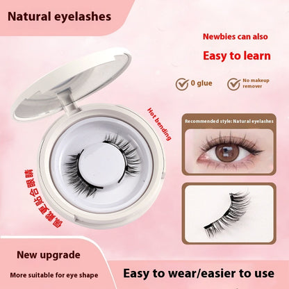 Magnetic Suction False Eyelashes Little Devil Supernatural Magnet Suit UBS043 3pairs of white clips