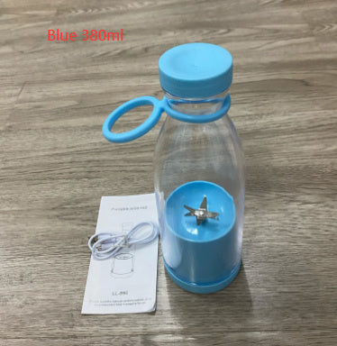 350ML Electric Juicer Blender Mixer USB Rechargeable Machine Household Blue 380ml