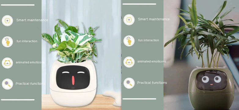 Smart Planter Endless Fun Over 49 Rich Expressions 7 Smart Sensors And AI Chips Set53 Small