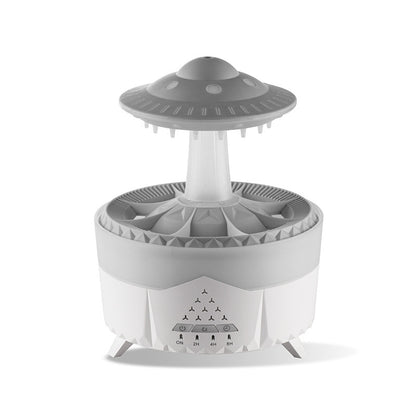 New UFO Raindrop Humidifier Water Drop Air Humidifier USB Home Decor White UK
