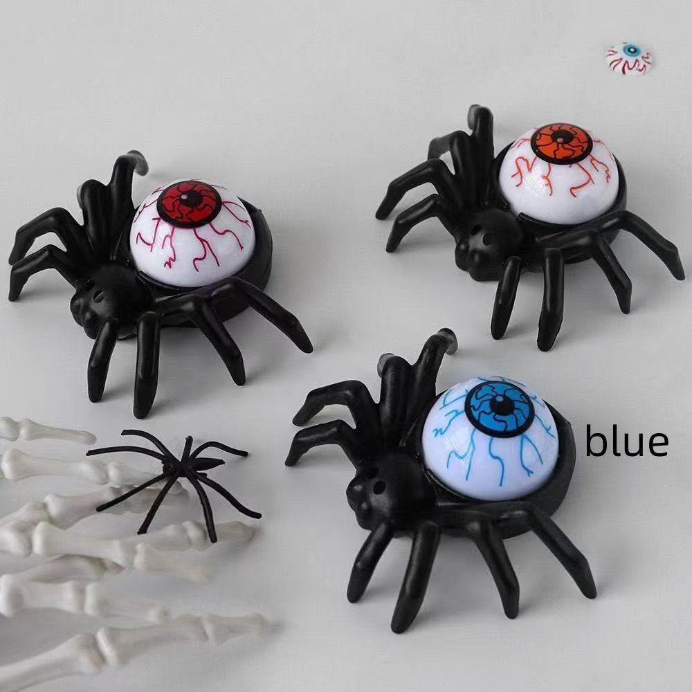 Halloween Decoration Spider Night Lights Party Decoration Horror Party Accessories Spider Back Blue Eyeball