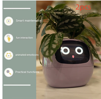 Smart Planter Endless Fun Over 49 Rich Expressions 7 Smart Sensors And AI Chips Set5 Small