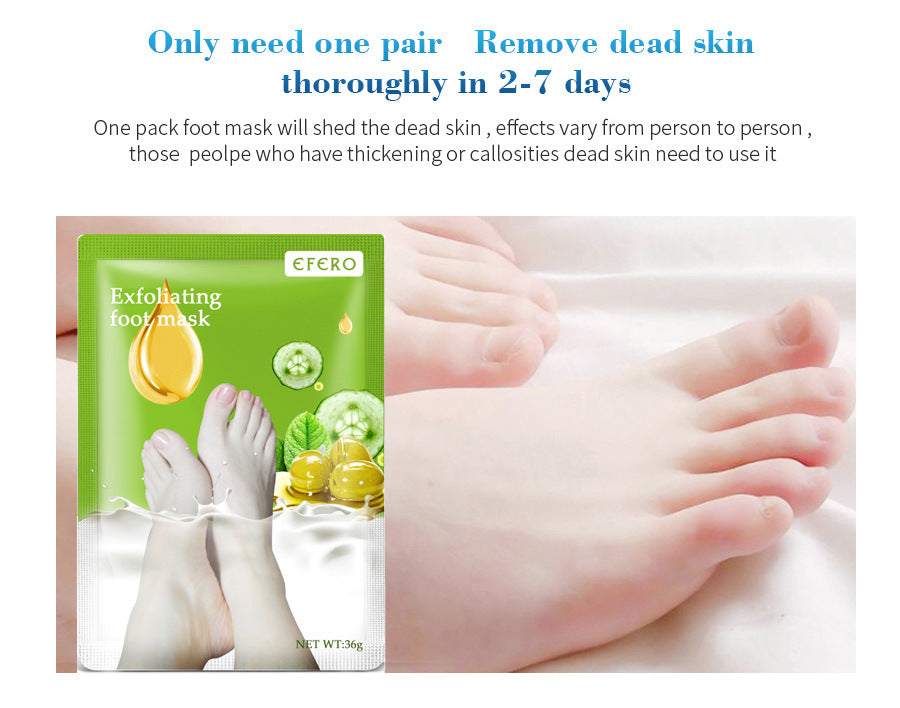 Exfoliating Foot Mask Foot SPA Pedicure Socks Removing Dead Skin Whitening Foot