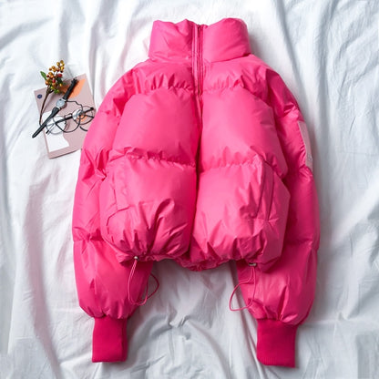 Bread clothes Korean style clothes women Rose Red