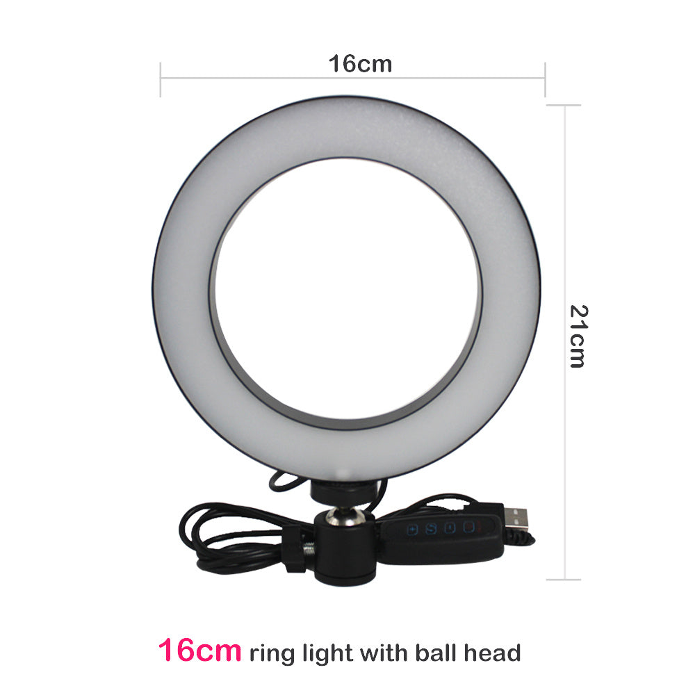 Compatible with Apple, Tripod Fill Light Live Bracket Beauty Light Set Ring Light 16cmA