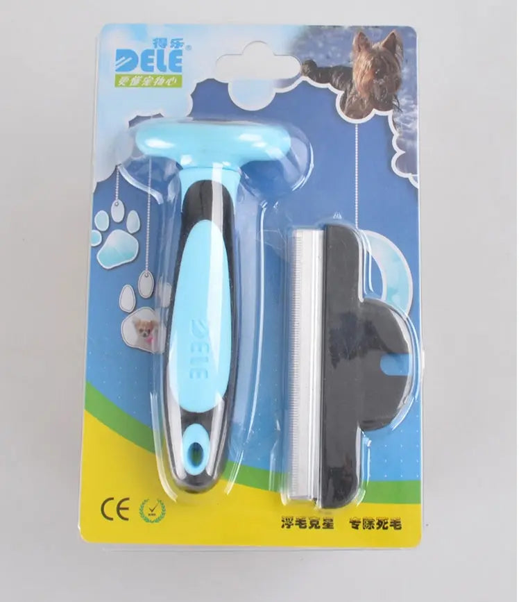 Pet Hair Removal Comb Blue