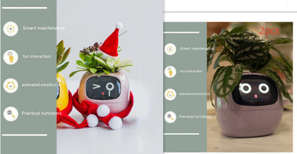 Smart Planter Endless Fun Over 49 Rich Expressions 7 Smart Sensors And AI Chips Set20 Small