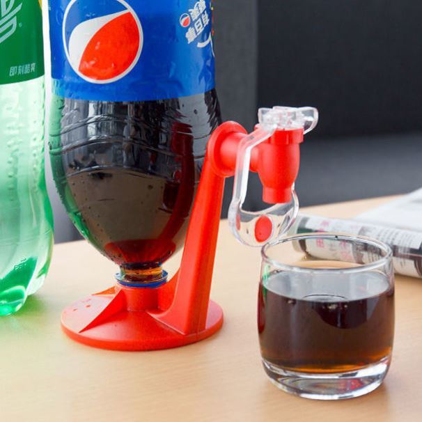 Water Jug Soda Beverage Dispenser Bottle Coke Upside Down Generation red
