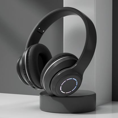Gradient Bluetooth Headset Foldable Wireless Black