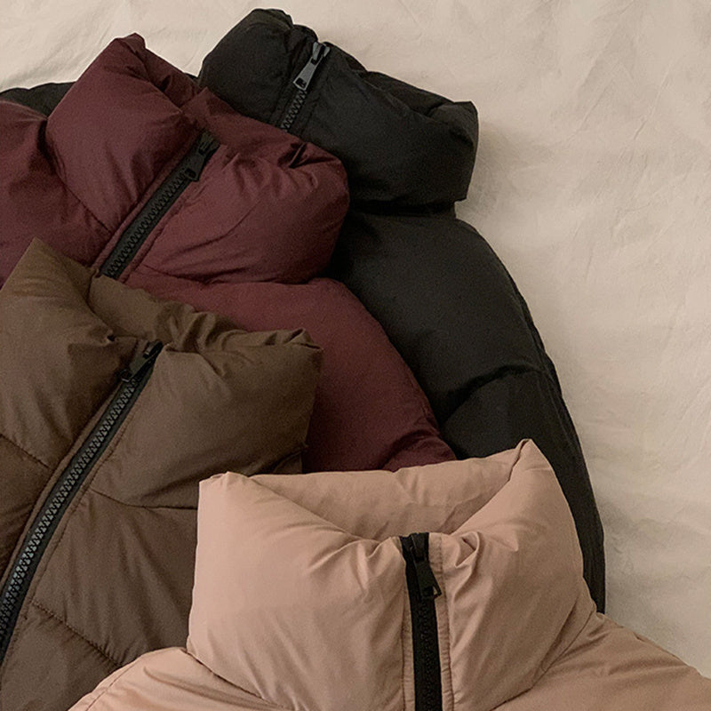 New Stand Collar Short Coat Women Clothing