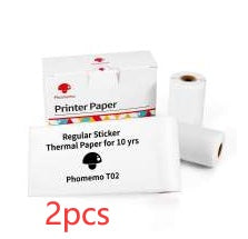 Portable Mini Thermal Label Printer Home Photo Printer Bluetooth-compatible Mini Label Printer Style A 2pcs USB