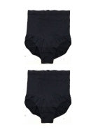 High-Waisted Ladies Triangle Seamless Waist Pants Sexy Shorts 2Black