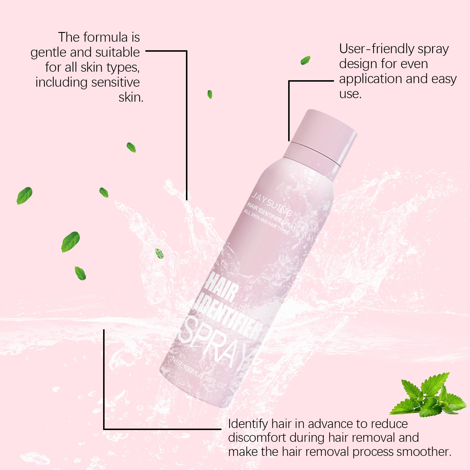 Hair Identifier Spray Set For Face Shaving Moisturizing Spray For Face Shaving