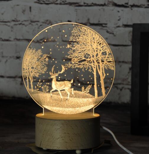 Cute Jellyfish Lamps Romantic LED Touch deer