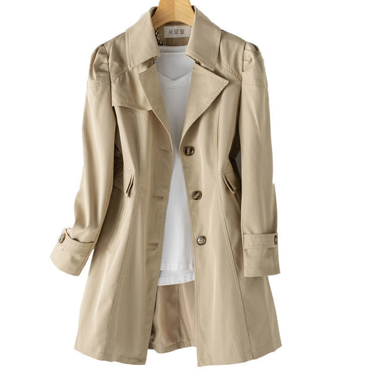 Mid-length Slim-fit Korean Jacket