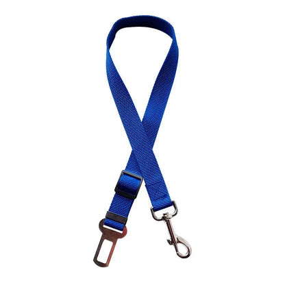 Adjustable Pet Cat Dog Car Seat Belt Pet Seat Vehicle Blue
