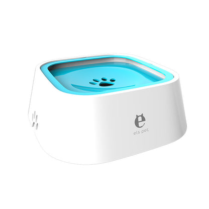 Pet Feeding Bowls Not Wetting Mouth No Spill Cat Bowl Prevent Splashing Water Feeder Green