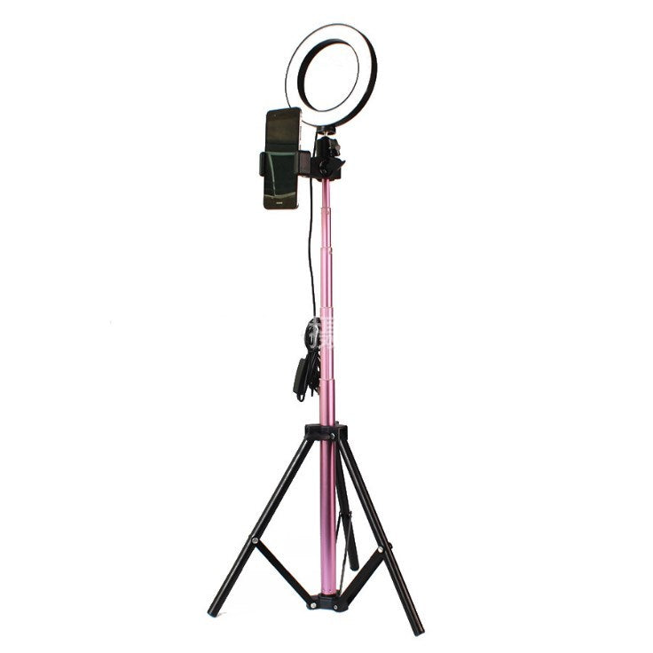 Compatible with Apple, Tripod Fill Light Live Bracket Beauty Light Set Ring Light 1.5m pink suit