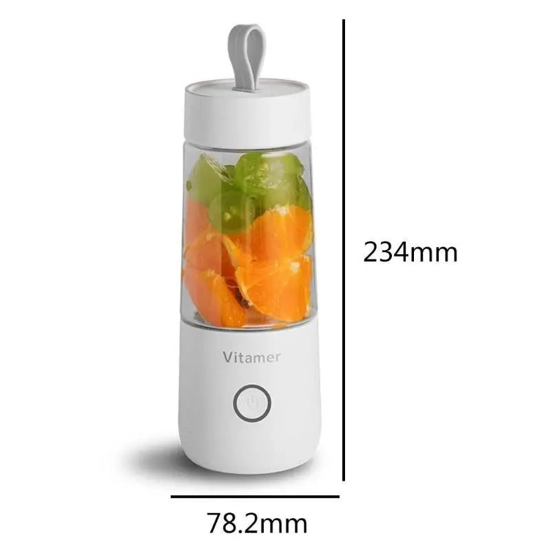 350ml Portable Blender Juicer Electric USB Rechargeable Mixer Smoothie