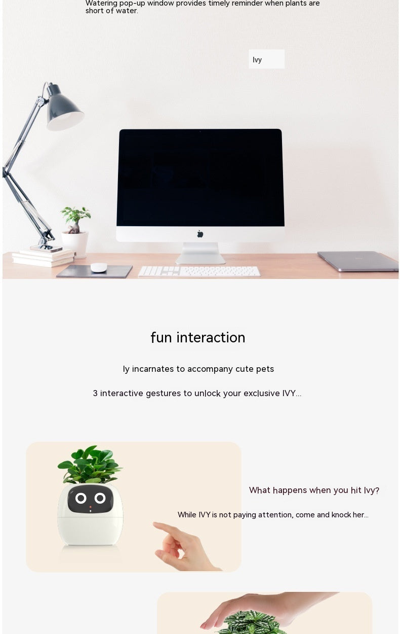 Smart Planter Endless Fun Over 49 Rich Expressions 7 Smart Sensors And AI Chips