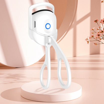 Eyelash Curler Portable Electric Heated Comb Eye Lash White