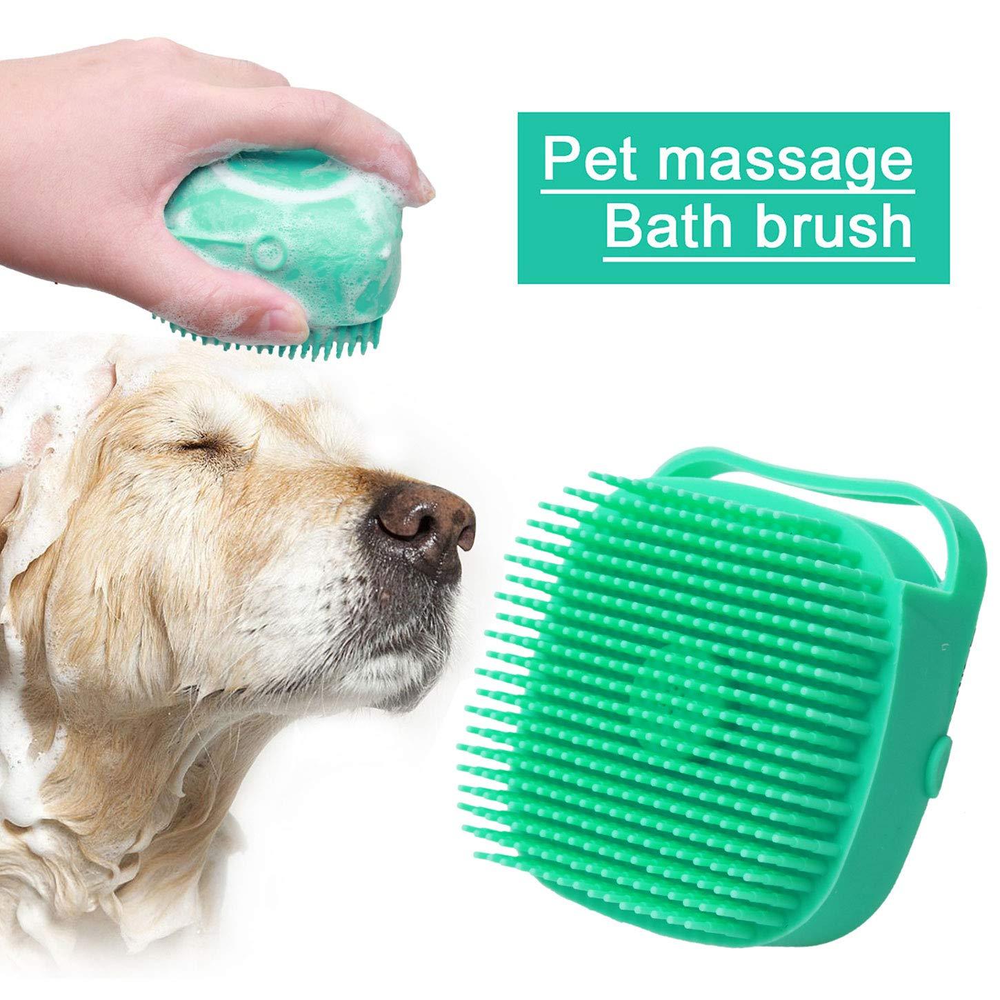 Pet Dog Shampoo Massager Brush Cat Massage Shower Brush