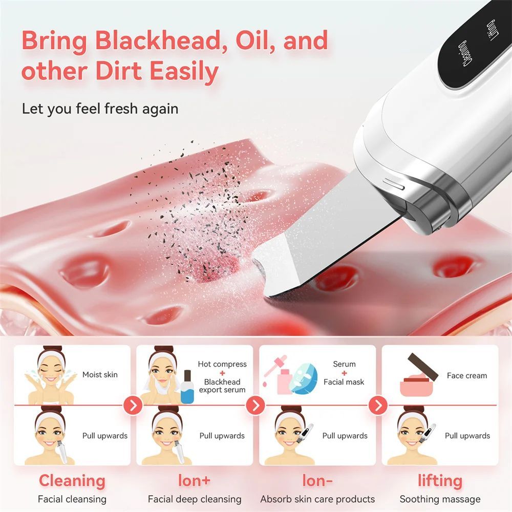 Skin Scrubber Face Spatula Facial Skin Exfoliator Scraper And Blackhead Remover