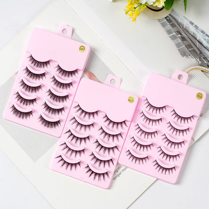 5 Pairs Manga Lashes Korean Makeup Artificial False Eyelashes