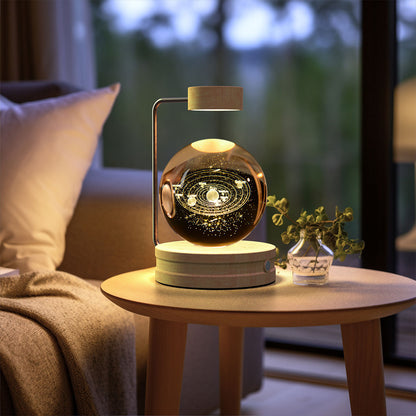 Crystal Ball Cosmic Dinosaur Indoor Night Light Galaxies Light wood