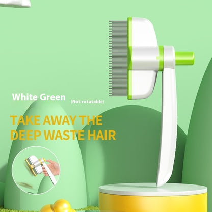 Cat Comb Tie Removal Floating Hair Magic Long Hair Pet Self-Cleaning White Green